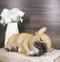 Realistic Adorable French Bulldog Dog Puppy Sleeping Figurine 6.75"Long