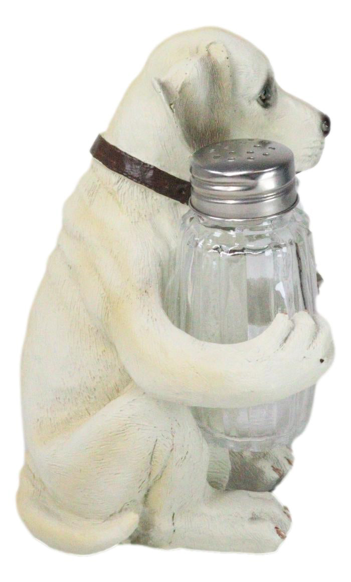 Pup And Spice Wide Eyed Cute Labrador Puppy Dog Glass Salt & Pepper Shakers Set