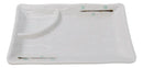 Pack Of 6 Modern Yukino Hana Melamine 2 Partitions Rectangular Sushi Plates