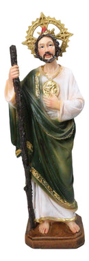 Saint Jude Thaddeus Apostle Disciple Of Jesus Fire And Sun Medal Figurine 12"H