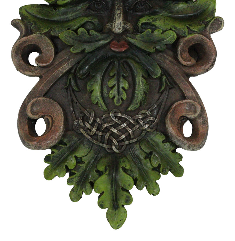 Nature Spirit God Celtic Greenman Tree Ent Canopy Hanging Wall Decor Plaque