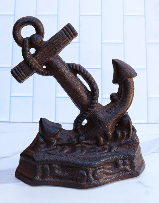 Cast Iron Nautical Ocean Marine Ship Anchor Decorative Paperweight Sculpture