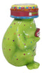 Whimsical Party Happy Birthday Green Frog Ceramic Tea Light Votive Candle Holder
