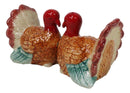 Autumn Festive Thanksgiving Dinner Turkey Hens Ceramic Salt And Pepper Shakers