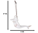Set Of 6 Antique White Ocean Marine Mermaid Wall Hanging Decor Tree Ornaments