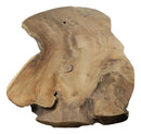 Large Bohemian Rustic Live Edge Teak Wood Charcuterie Cheeseboard 23"L