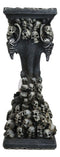 Gothic Graveyard Morphing Cranium Skulls Invertible Pillar Sand Timer Figurine
