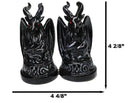 Metaphysical Realm Spirit Sabbatic Goat Baphomet Ceramic Salt Pepper Shakers Set