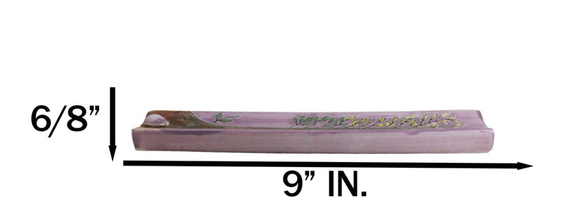 Wicca Sacred Symbols Celtic Tree of Life Yggdrasil Ceramic Long Incense Holder