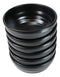 Pack Of 6 Modern Matte Black Melamine Small Round Soup Appetizer Rice Bowls 10oz