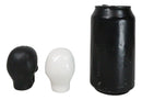 Matte Black And White Sugar Skulls Salt And Pepper Shakers Set Ceramic