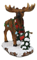 Christmas Moose Hanging Ornament Festive Elk Deer Colorful Holiday String Lights