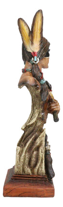 Koitsenko Hunter Native American Indian Chief Warrior Holding Axe Bust Figurine