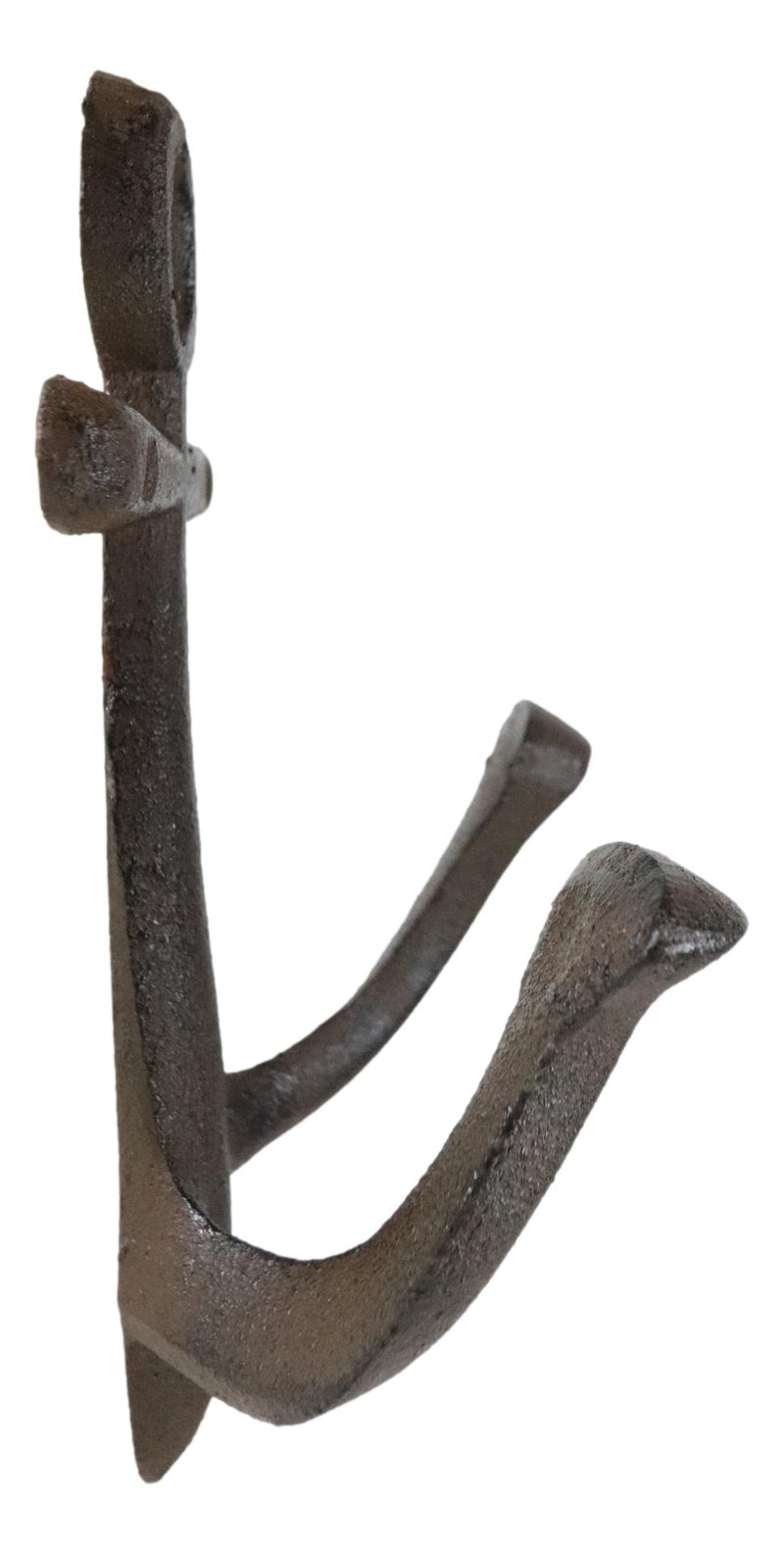 anchor fishing hook Cast Iron Rustic Sailor Nautical Marine Sea Ship Anchor 2 Pegs Double – Ebros Gift