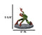 Green and Red Superhero Frog Spider Man in 3 Point Hero Pose Decor Figurine
