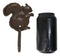 Pack Of 2 Cast Iron Rustic Whimsical Tree Squirrel Chipmunk with Acorn Wall Hook