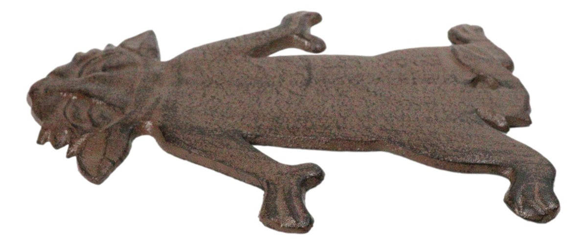 Pack Of 3 Whimsical Cat Cast Iron Stepping Stone Rustic Bronze Garden Accent