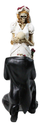 DOD Gothic Skeleton Bride and Groom Wedding Figurine To Have and to Hold