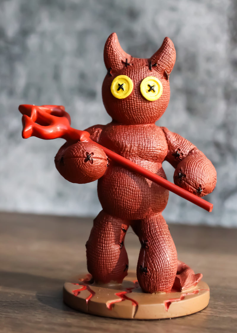 voodoo monsters Pinheadz Voodoo Monster Devil with Pitchfork Halloween Horror Villain – Ebros Gift
