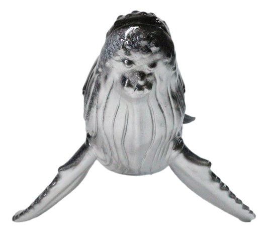 Marine Large Baleen Blue Whale Figurine Statue Ocean Wildlife Sculpture 17"Long