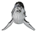 Marine Large Baleen Blue Whale Figurine Statue Ocean Wildlife Sculpture 17"Long