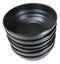 Pack Of 6 Modern Ridged Matte Black Melamine Deep Ramen Soup Pasta Bowls 46oz