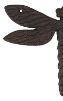 Pack Of 2 Rustic Forged Cast Iron Whimsical Auspicious Dragonfly Wall Decors