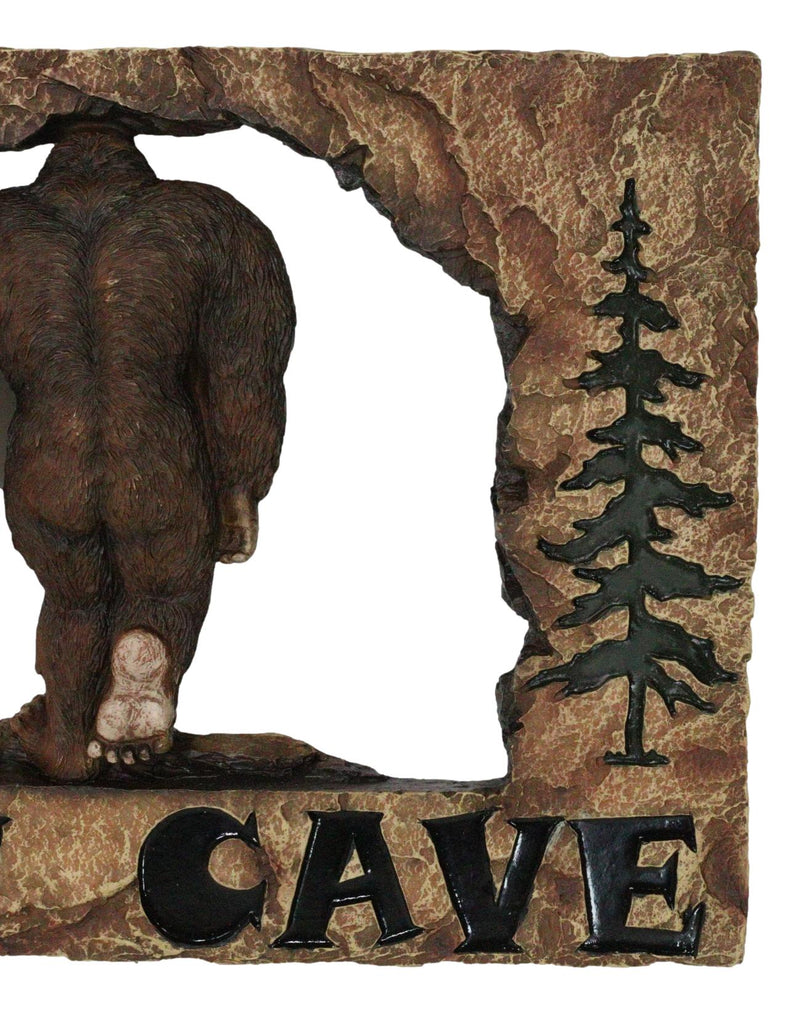 Rustic Forest Sasquatch Big Foot By Pine Trees Entering Man Cave Wall Decor