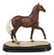 Equine Pride Flaxen Chestnut Horse With Fair Mane And Tail Figurine On Base