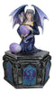 Fantasy Four Seasons Spring Friendship Fairy With Dragon Decorative Box Figurine