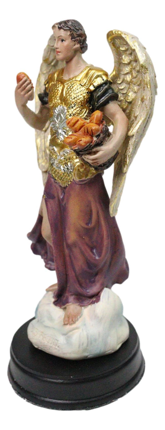 Archangel Angel Barachiel The Blessings of God with Bread Basket Figurine 5"H