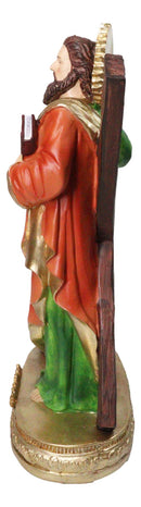Apostle Disciple Of Jesus Saint Andrew With Saltire Cross Figurine 12" Series
