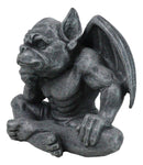 The Thinker Medieval Winged Gargoyle With Hand On Cheek Thinking Figurine