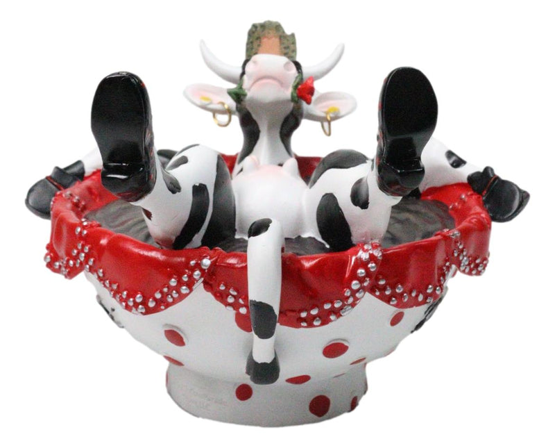 Cow Parade Cafe Ole Latin Culture Coffee Cup Bathing Cow Collector's Figurine