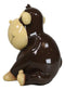 Whimsical Playful Ape Chimp Monkey Money Coin Savings Piggy Bank Figurine