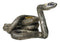 Witchcraft Sorcery Dark Magic Coiled Serpent Snake Taper Candleholder Figurine
