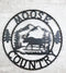 24" Rustic Western Moose Country By Mountains Pine Forest Metal Wall Circle Sign