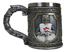 Scroll Patterned Coat Of Arms Medieval Templar Crusader Knight Tankard Mug 15oz