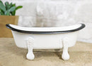 Western Country Rustic Metal Freestanding Small Bathtub Replica Decor 5.75"L