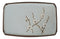 Set Of 4 Japan Made Sakura Cherry Blossoms Porcelain Rectangular Serving Plates
