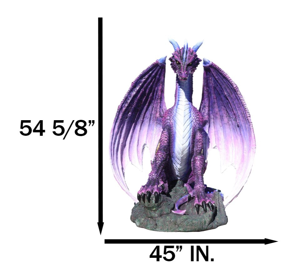 Dungeons And Dragons Giant North Star Purple Dragon at Rest Statue