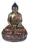 Eastern Enlightenment Meditating Buddha Shakyamuni On Lotus Throne Altar Statue