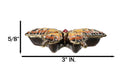 Orange Monarch Butterfly Pewter Austrian Crystals Bejewelled Trinket Jewelry Box