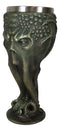 Ocean Kraken Cthulhu Cosmic Giant Octopus The Great One Faux Bronze Wine Goblet