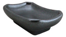 Pack Of 6 Ceramic Black Tetsu Kesho Soy Sauce Oil Condiment Rectangular Dishes