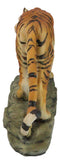 Jungle Apex Predator Prowling Fierce Orange Bengal Tiger Figurine 11.25"L