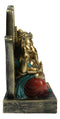 Hindu Elephant God Ganesha Seated On Hamsa Palm Hand of God Throne Figurine