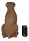 Large 18" Tall Adorable Realistic Sitting Fawn Boxer Dog Statue Home Decor