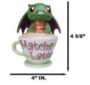 Ruth Thompson Artisan Matcha with Maeve Drake Wyrmling Dragon In Cup Figurine