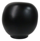 Black Talisman of Stability Japanese Zen Daruma Figurine With Unpainted Eyes